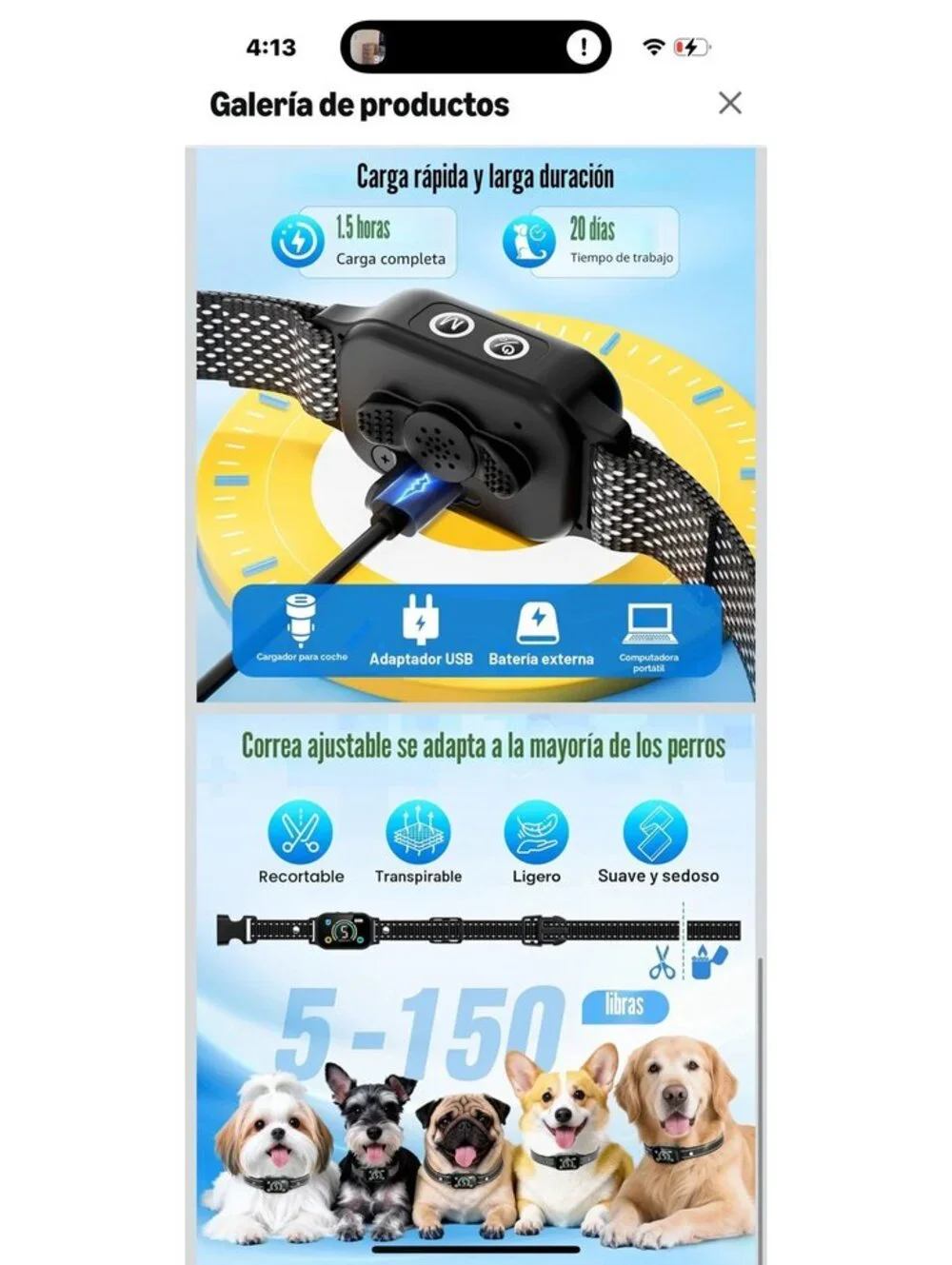 IANCIU 2 Pack Dog Bark Collars